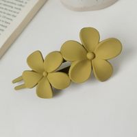 Simple Style Solid Color Flower Plastic Hair Clip sku image 3