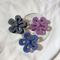 Simple Style Solid Color Flower Plastic Flowers Hair Claws main image 2