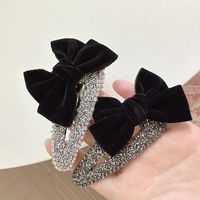 Elegant Sweet Bow Knot Metal Plating Inlay Rhinestones Hair Clip main image 6