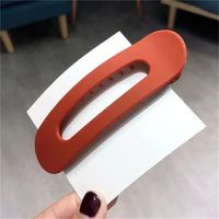Simple Style Solid Color Plastic Hair Clip sku image 13