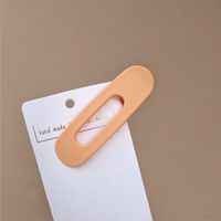 Simple Style Solid Color Plastic Hair Clip sku image 1