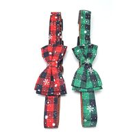 Christmas Pet Collar Bow Dog Collar Detachable Dog Leash Pet Tie Collar main image 3