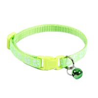 Pet Collar Dog Cat Single Footprint Bell Collar Cat Buckle Collar sku image 11