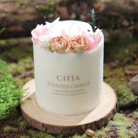 Modern Style Flower Soybean Mixed Wax Candle sku image 6