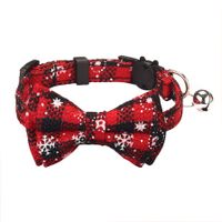Pet Collar Christmas New Cat Bell Dog Harness Escapable Bow Collar Pet Supplies sku image 7