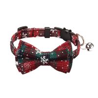 Pet Collar Christmas New Cat Bell Dog Harness Escapable Bow Collar Pet Supplies sku image 6