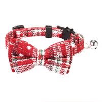 Pet Collar Christmas New Cat Bell Dog Harness Escapable Bow Collar Pet Supplies sku image 5