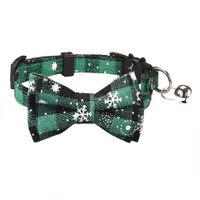 Pet Collar Christmas New Cat Bell Dog Harness Escapable Bow Collar Pet Supplies sku image 2