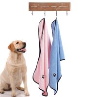 Pet Towel Water-absorbing Quick-drying Bath Towel  Dog Cat Bathrobe main image 1