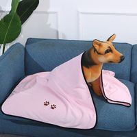 Pet Towel Water-absorbing Quick-drying Bath Towel  Dog Cat Bathrobe sku image 14