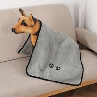 Pet Towel Water-absorbing Quick-drying Bath Towel  Dog Cat Bathrobe main image 6