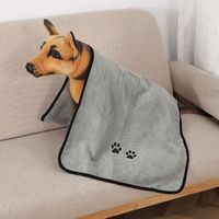 Toalla De Baño Absorbente De Agua Para Mascotas, De Secado Rápido Toalla De Baño, Albornoz Para Perros Y Gatos main image 6