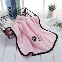 Pet Towel Water-absorbing Quick-drying Bath Towel  Dog Cat Bathrobe sku image 8