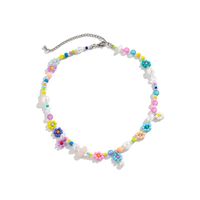 Sweet Geometric Flower Imitation Pearl Women's Necklace main image 2