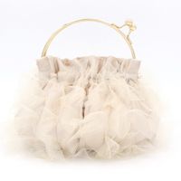Satin Forging Solid Color Square Evening Bags main image 6