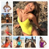 Women's Sexy Solid Color 1 Piece One Piece Swimwear main image 1