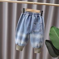 Casual Simple Style Solid Color Cotton Blend Boys Pants main image 1