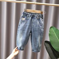 Casual Simple Style Solid Color Cotton Blend Boys Pants main image 9