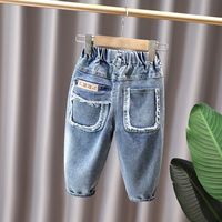 Casual Simple Style Solid Color Cotton Blend Boys Pants main image 8