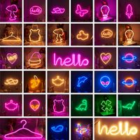 Casual Letter Dolphin Rocket Pc Indoor Night Lights main image 1