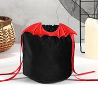 Halloween Streetwear Bat Cloth Daily Gift Bags sku image 1