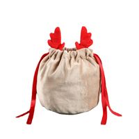 Christmas Streetwear Antlers Flannel Party Gift Bags main image 4