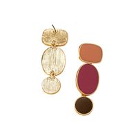 Wholesale Jewelry Vintage Style Color Block Alloy Plating Drop Earrings main image 6