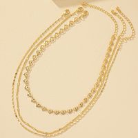Simple Style Heart Shape Alloy Plating Gold Plated Women's Necklace main image 5