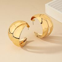 1 Pair Vintage Style Geometric Solid Color Plating Alloy Ear Studs main image 5