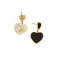 1 Pair Vintage Style Geometric Enamel Plating Hollow Out Alloy Drop Earrings main image 4