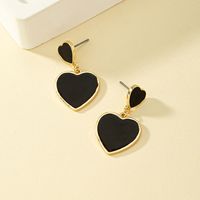 1 Pair Vintage Style Geometric Enamel Plating Hollow Out Alloy Drop Earrings main image 8