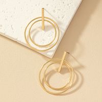 Wholesale Jewelry Simple Style Solid Color Metal Hollow Out Drop Earrings main image 3