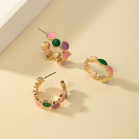Simple Style Round Alloy Wholesale Rings Earrings main image 1