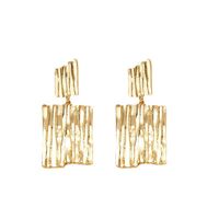 1 Pair Vintage Style Stripe Solid Color Plating Alloy Drop Earrings main image 6