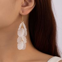 1 Pair Simple Style Transparent Resin Drop Earrings main image 1