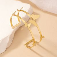 Simple Style Butterfly Metal Hollow Out Women's Bangle main image 3