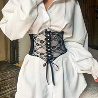 Simple Style Solid Color Woven Fabric Women's Corset Belts sku image 2