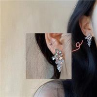 1 Pair Sweet Geometric Plating Inlay Metal Artificial Gemstones Drop Earrings main image 1