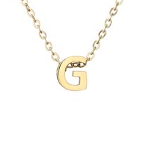 Lady Letter Stainless Steel Titanium Steel Plating Pendant Necklace sku image 7