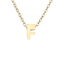 Lady Letter Stainless Steel Titanium Steel Plating Pendant Necklace sku image 6