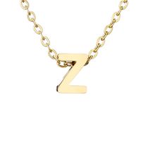 Lady Letter Stainless Steel Titanium Steel Plating Pendant Necklace sku image 25