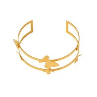 Simple Style Butterfly Metal Hollow Out Women's Bangle main image 6