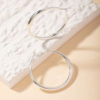 1 Pair Lady Round Plating Alloy 14k Gold Plated Hoop Earrings main image 5