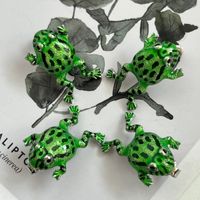 1 Pair Cute Funny Frog Alloy Ear Studs main image 6