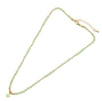 Elegant Dame Pentagramm Herzform Legierung Perlen Frau Halskette Mit Anhänger sku image 2
