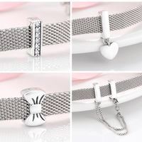 Retro Star Heart Shape Bow Knot Sterling Silver Jewelry Accessories main image 2