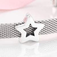Retro Star Heart Shape Bow Knot Sterling Silver Jewelry Accessories sku image 10