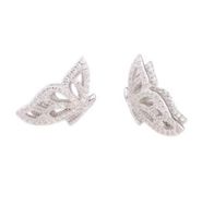 1 Pair Sweet Bow Knot Sterling Silver Ear Studs sku image 1