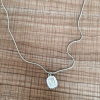 Einfacher Stil Quadrat Blume Bogenknoten Legierung Inlay Künstliche Perlen Strasssteine Frau Halskette sku image 21