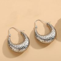 1 Pair Elegant Classic Style Round Asymmetrical Plating 304 Stainless Steel Earrings sku image 4